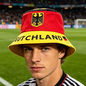 Sombrero <span class=keywords><strong>de</strong></span> pescador con bandera <span class=keywords><strong>de</strong></span> Alemania, sombrero <span class=keywords><strong>de</strong></span> pescador para aficionados al fútbol, ​​<span class=keywords><strong>gorra</strong></span> unisex para aficionados al fútbol alemán, sombrero para el sol para viajes al Oktoberfest y para la playa - Product Image 1