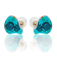 Écouteur 6MM + 8MM PET double pilotes dynamiques dans l'oreille moniteur casque avec PVC 4 brins OFC détachable MMCX 3.5mm casque câble