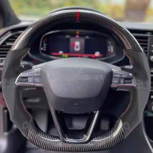 Volante de coche Tuning para Seat Leon <span class=keywords><strong>Cupra</strong></span> MK3, volantes de fibra de carbono, motores OHC - Product Image 1