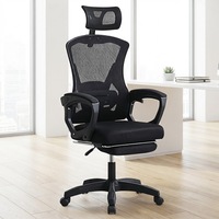 Chaise de bureau ergonomique personnalisée avec accoudoirs en maille, inclinable, confortable pour une utilisation prolongée, idéale pour le gaming et la maison