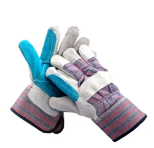 Comfortable Breathable Cutting Cow Split Leather Working Gloves Welding Gloves Winter Gloves
