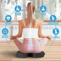 Coussin d'Assise Ergonomique Orthopédique Chaud Bewalker pour Soulagement de la Douleur, Confortable, Antidérapant, en Mousse à Mémoire de Forme pour Coccyx et Chaises