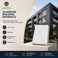 2026 Inno OEM Panneaux de façade en acier perforé sur mesure, revêtement de bâtiment en aluminium, panneaux de façade en verre pour nettoyage