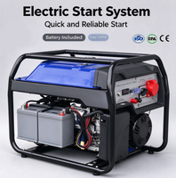 Générateur d'essence portable 8300W Nominaux 8800W Max 400V 50Hz AVR Réservoir 30L 100% Cuivre pour Alimentation de Secours sur Chantier