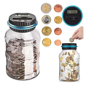 어린이 전자 ATM 머니 박스 암호 안전 미니 크리 에이 티브 페인트 돼지 저금통 자동 은행 어린이 돼지 저금통 참신 장난감 - Product Image 1