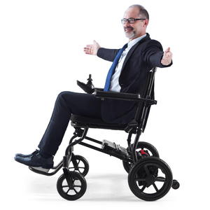 KSM-605Pro Medical Motorized Smallest <b>Electric</b> Wheelchair Foldable Portable Ultra Light Wheelchair with 200W*2pcs Power Motor - Product Image 3