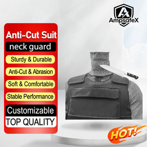 Protector de Cuello Corto de HPPE al por Mayor, Nivel A, Resistente a Cortes, con Costuras Soldadas de la Marca AmpsafeX - Product Image 1