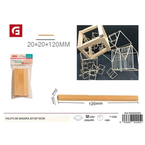 Bastone di legno 20x20x12 cm-forniture per arti e mestieri