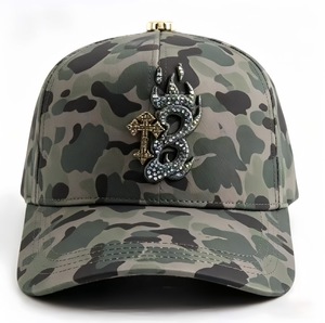 En stock, envío rápido: Gorras de gamuza personalizadas de 5 paneles, originales Barbas Hats Chrome Gorras 31 Fino Innedit Hat's G5 Beard Hats - Product Image 1