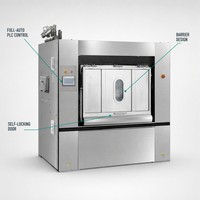 Laveuse-essoreuse industrielle commerciale pour blanchisserie, hôpital et salle blanche, capacité 100 kg 50 kg