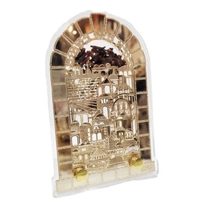 Décorations de table pour le sabbat des familles juives de Jérusalem, panneaux muraux décoratifs en acrylique, plateau de décoration de table en acrylique - Product Image 5