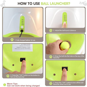 Tennis <b>Ball</b> Thrower Machine Indoor Outdoor Interactive <b>Dog</b> Toy Pet Training Supplies Equipment Automatic <b>Ball</b> Launcher for <b>Dogs</b> - Product Image 4