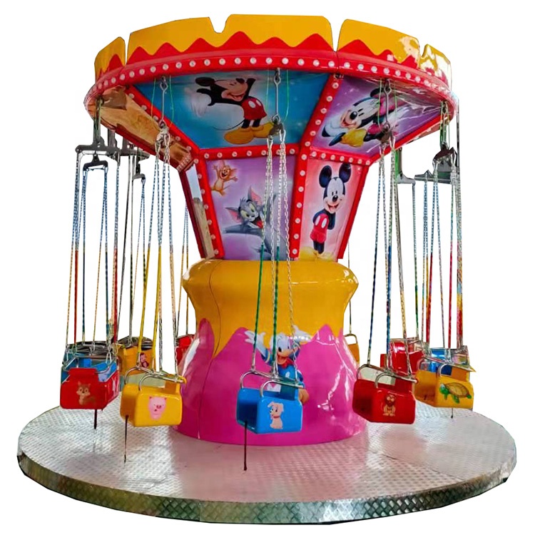 Лидер продаж 2021, детские аттракционы для парка развлечений, красные мини-летающие кресла, продукты