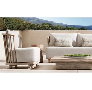 Elegante Silla de Jardín para Exteriores, Silla de Patio de Madera Maciza, Silla Cala - Product Image 4