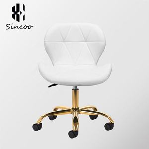 Manufacturer Pu <b>Leather</b> Padded Beauty Salon Technician Chair Height Adjustable Metal Nail Salon High Back Swivel Tool Chairs - Product Image 3