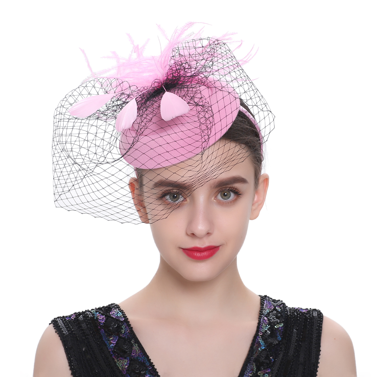 Pxiakgy Hair Accessories For Women Tea Party Fascinator Kentuckys Derbys Hat Pillbox Headband For Cocktail Bands Women S White One Size