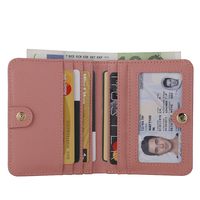 Portefeuille élégant pour femmes, pochette de voyage personnalisée, porte-cartes court avec poche à monnaie, porte-cartes de crédit multifonctionnel