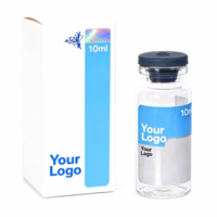 Bouchon en caoutchouc Étiquette de flacon Pharmaceutique Hologramme UV Autocollant personnalisé Rouleau Adhésif Argent brillant Tubes de 2 ml