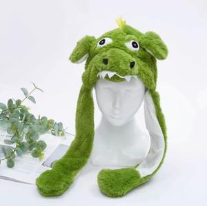 Bonnet d'hiver personnalisé en fausse fourrure, forme animale (ours, <span class=keywords><strong>loup</strong></span>, poulet, singe, chat), style Anime, mignon, pas cher à vendre - Product Image 3
