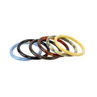 Bracelet en acétate coloré de 7,8 cm, unisexe, minimaliste, rond, bijoux empilables tendance pour un usage quotidien, CANYUAN YWSH-001
