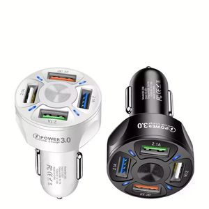High Quality QC3.0 Mobile Phone Fast Car Charger 4 Port USB for iPhone for For <b>Samsung</b> Tablet USB Charger Quick Charge - Product Image 4