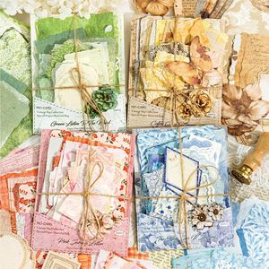 100 pièces/paquet Collage Packs papier bureau de poste série Vintage manuel décoratif Collage matériel - Product Image 3