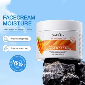 Crema Facial de Belleza de Zanahoria SADOER, Crema Hidratante con Caroteno para el Cuidado de la Piel, Crema Antiarrugas Reafirmante, 140 g - Product Image 2