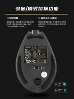 ZELOTES F-18 Mouse Gaming Optik Nirkabel 12-Tombol RGB Backlit untuk Tangan Kanan, Joystick Ergonomis Vertikal - Tiga Mode Stok Tersedia