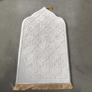 Tappetino da preghiera per adulti con cuscino al ginocchio-Extra morbido tappeto islamico Premium in rilievo a 17 colori, regalo musulmano perfetto per Eid & Wedding - Product Image 3