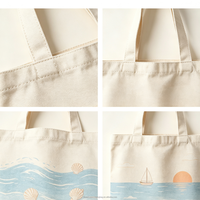 Sacs fourre-tout en toile de coton blancs personnalisés OEM/ODM de haute qualité pour le shopping, la plage et les voyages, réutilisables