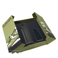 Boîte cadeau magnétique de luxe en gros, design personnalisé, gaufrage, laminage mat avec intérieur en éponge pour l'emballage de cadeaux