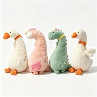 Coussin décoratif géant en peluche, mignon, en forme de dinosaure, licorne ou grande oie blanche, rembourré en coton PP, unisexe, pour la maison, à partir de 14 ans