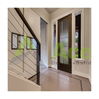 ACE Nouveau Design Intérieur/Extérieur Escalier Câble Métallique Balustrade Main Courante Aluminium Balcon Poteau Vertical