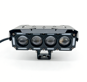 Faro <span class=keywords><strong>LED</strong></span> Doble para Auto con Luces de Circulación Diurna para Motocicletas 4x4, Lámpara <span class=keywords><strong>Antiniebla</strong></span> Auxiliar de Doble Color Blanco y Amarillo - Product Image 3
