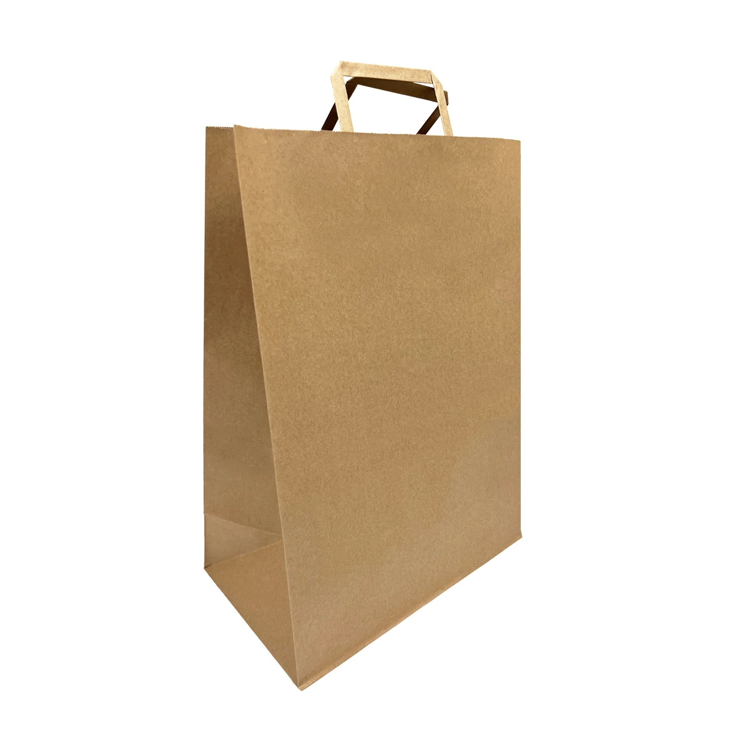 Kraft Paper Bags with Flat Handles 12x7x17 inches