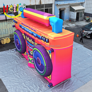 Radio Inflable con Luces de Colores en Forma de Caja de Dibujos Animados para Decoración de Fiestas - Product Image 4