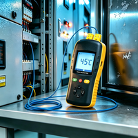 Thermomètre hygromètre numérique d'intérieur et d'extérieur avec sonde de type K, enregistreur de données de température numérique pour usage en laboratoire