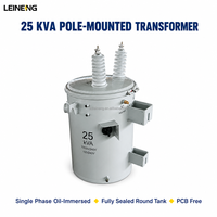 Transformateur de distribution monophasé monté sur poteau LEINENG 167kVA 100kVA 75kVA 50kVA 7960V 120/240V Norme ANSI IEEE