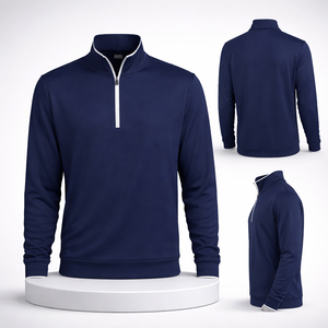 Sudadera Deportiva de Golf Personalizada de Lujo y Alta Calidad, con Cierre de Cremallera de 1/4, Secado Rápido, Transpirable y con Tecnología Antihumedad - Product Image 1