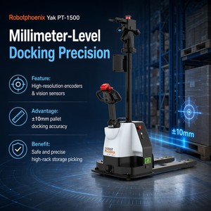 Robot Logístico <span class=keywords><strong>Modular</strong></span> Personalizado Yak PT-1500, <span class=keywords><strong>AGV</strong></span> con Horquilla y Altura de Mástil Adaptables para Manipulación de Materiales Industriales Especializados - Product Image 4