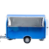 Petite boulangerie standard européenne Chariot de rue pour aliments Bar mobile en fibre de verre pour voiture restaurant mobile pour crème glacée et bonbons