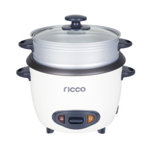 Cuiseur <span class=keywords><strong>à</strong></span> riz électrique automatique certifié ETL avec cuve intérieure antiadhésive en alliage, <span class=keywords><strong>couvercle</strong></span> en verre, 700W, tasse graduée et cuiseur vapeur - Product Image 4