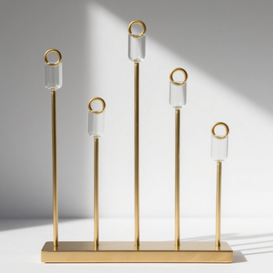 เชิงเทียนอะคริลิครูปสูงที่วางเทียนโลหะแบบปรับแต่งได้สำหรับงานปาร์ตี้และงานแต่งงาน - Product Image 5