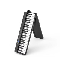 Design de mode en gros d'usine 88 touches clavier de piano numérique Piano électronique de style pliant sensible au toucher avec lumière LED