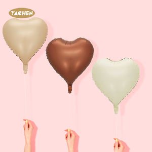 Yachen新しい18インチクリームホワイトチョコレートキャラメルフォイルヘリウムバルーンバルーン結婚披露宴の装飾用グロボス - Product Image 5