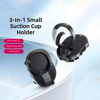 Support de téléphone magnétique rotatif 3-en-1 avec ventouse, pliable, réglable en hauteur, télescopique pour bureau, lit, salon, extérieur