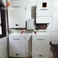 Sistem Energi Surya Rosen Harga Terbaik, Sistem Panel Surya Rumah Tangga, Baterai Lithium 5kw 10kw, Sistem Surya Hybrid On-Grid dan Off-Grid