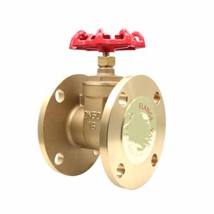 Válvula de compuerta perforada de latón JIS 5K Extremo con brida PN16 Válvula de bronce de montaje de brida manual para medios de alta temperatura General - Product Image 3