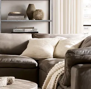 Sassanid conjunto de sala de estar, design contemporâneo, couro premium, modular, sofá u