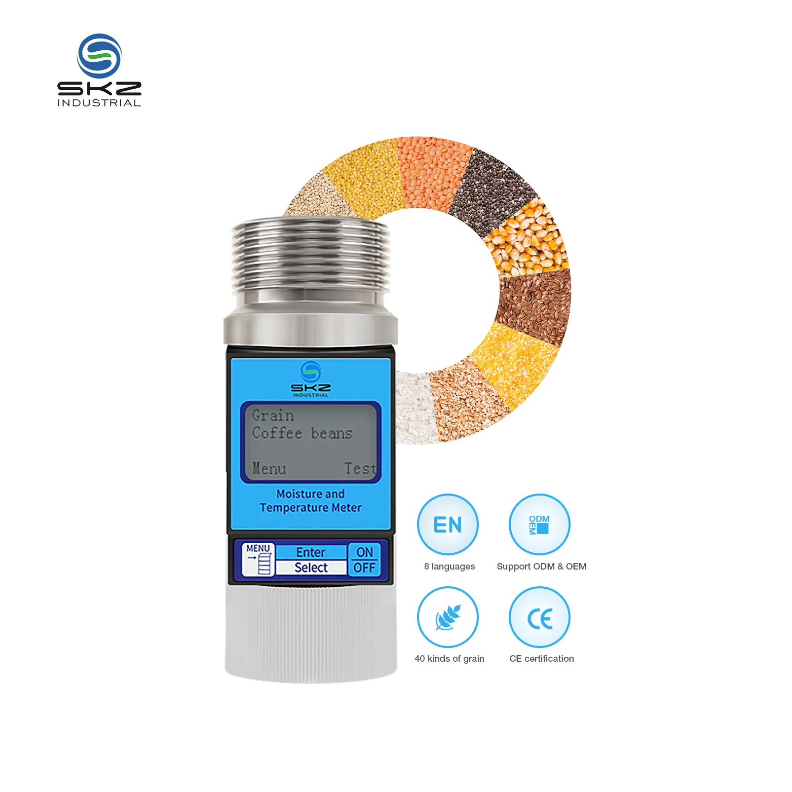 مخزونات كبيرة من جهاز قياس رقمي لرطوبة البذور يستخدم لقياس الرطوبة من حبوب القهوة والذرة